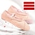 cheap Ballet Shoes-Women&#039;s Ballet Shoes Ballroom Dance Shoes Dance Shoes Practice Yoga Ballerina Soft Half Sole Flat Heel Closed Toe Elastic Adults&#039; Black Pink Red