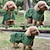 baratos Suéteres-Cachorros Gatos Toalha de Banho Roupão Seco para Cachorro Moda Estilo simples Inverno Ajustável Quente Respirável Macio Lavável Natal Dia Das Bruxas Ao ar livre Casual / Diário Roupas para cães for