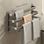 abordables Aparatos para el baño-Toallero montado en la pared que ahorra espacio, soporte de aluminio para cuarto de ducha, almacenamiento de toallas y baño, 1 ud.