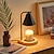 billiga ljusvärmare-ljusvärmare lilja aromaterapi smältande vaxlampa sängbord träkonst smältljuslampa enkel rökfri temperaturjusterbar nattlampa