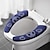 voordelige Badkamergadgets-Universele toiletbrilpad flanel toiletbrilhoes zachte wc-pasta toilet kleverige zitmat wasbaar badkamerdeksel hoes kussen effen