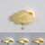 abordables Appliques murales pour enfants-applique murale led intérieur enfants 7w nuage applique chambre d&#039;enfant avec interrupteur à tirette enfants lampe de chevet à intensité variable pour filles garçon chambre décoration acrylique