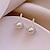 cheap Earrings-Women&#039;s Pearl Stud Earrings Fine Jewelry Classic Precious Stylish Romantic Earrings Jewelry Silver For Gift Festival 1 Pair