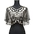 cheap Historical &amp; Vintage Costumes-Women&#039;s 1920s Shawl Wraps Beaded Sequin Gatsby Cape Evening Bolero Flapper Cover Up Roaring 20s The Great Gatsby Party Evening