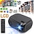 cheap Projectors-Portable Mini Projector LCD FHD Smart HD Projector Home Theater Movie Multimedia Video LED Support HDMI /USB /TF/SD Card /Laptops/DVD/VCD/AV 4K