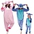 voordelige Kigurumi-pyjama&#039;s-Kinderen Volwassenen Kigurumi-pyjama&#039;s Tekenfilm Blauw Monster dier Onesie pyjama&#039;s Amulet Grappig kostuum polyestervezel Cosplay Voor Voor heren Dames Jongens Halloween Dieren nachtkleding spotprent
