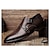 cheap Men&#039;s Oxfords-Men&#039;s Dress Loafers &amp; Slip-Ons Brogue Monk Shoes Business British Gentleman Office &amp; Career Party &amp; Evening Leather Shoes Black Brown Spring Fall