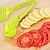levne Pomůcky na ovoce a zeleninu-držák na krájení rajčat, kráječ na citron, kulaté nástroje na krájení ovoce zeleniny, ruční víceúčelové kleště, kuchyňská vychytávka (zelená)