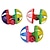 cheap Dog Toys-Rondom Pet Supplies Pet Cat Toys Ring Sound Cat Teasing Toys Contrasting Rolling Balls Double Bell Balls