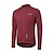 cheap Men&#039;s Jerseys-Men&#039;s Cycling Jersey Long Sleeve Winter Bike Sweatshirt Tracksuit Jersey with 3 Rear Pockets Mountain Bike MTB Road Bike Cycling Triathlon Quick Dry Reflective Strips Back Pocket Wicking Wine Red