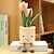 economico Bambole-decorazione creativa della casa simulazione pianta tulipano succulenta bambola peluche fiore pianta in vaso decorazione bambola di stoffa