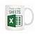 cheap Mugs &amp; Cups-Excel Coffee Mug, 11oz Ceramic Coffee Cup, FREAK IN THE SHEETS Water Cups, Birthday Gifts For Friends, Christmas Gift Xmas Gift
