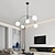 economico Modello sputnik-att nero sputnik lampadario 5 luci lampadario della metà del secolo lampada moderna industriale illuminazione a sospensione a soffitto per cucina sala da pranzo soggiorno camera da letto 110-240v