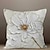 cheap Floral &amp; Plants Style-Blue Flower Double Side Pillow Cover 1PC Soft Decorative Square Cushion Case Pillowcase for Bedroom Livingroom Sofa Couch Chair