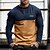 cheap Men&#039;s Casual T-shirts-Men&#039;s T shirt Tee Tee Top Long Sleeve Shirt Color Block V Neck Street Vacation Long Sleeve Patchwork Zipper Clothing Apparel Fashion Designer Basic