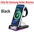 cheap Wireless Chargers-5 In 1 15W Foldable Wireless Charger Stand RGB Dock LED Clock Fast Charging Station for iPhone Samsung Galaxy Watch 5/4 S22 S21