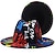 abordables accesorios de fotomatón-Moda graffiti fedora sombrero para el sol sombrero de jazz sombrero de copa de estilo británico para exterior interior super foot bowl regalo de fiesta de domingo super bowl