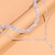 رخيصةأون السلاسل-مجوهرات جميلة شفافي أحجار الراين نسائي موضة الحديث هندسي زفاف هندسي قلادة من أجل زفاف خطوبة