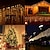 olcso LED szalagfények-1db napelemes led jégcsap lámpák, udvari fény karácsonyi jégcsap lámpák, ablakfüggöny tündéri lámpák esküvőre hálószoba kerti terasz kültéri beltéri 4m/13ft 96led, halloween &amp; karácsonyi dekoráció