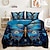 cheap Exclusive Design Bedding-Colorful Imitation Fluorescent Butterfly Pattern Duvet Cover Set Comforter Set Soft 3-Piece Luxury Cotton Bedding Set Home Decor Gift King Queen Duvet Cover