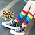 cheap Home Socks-Socks Unisex 100% Cotton  Rainbow Striped Socks, Comfy &amp; Breathable Mid Tube Socks, Women&#039;s Stockings &amp; Hosiery