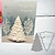 cheap Wall Stencils-1pc DIY Christmas Tree Metal Cutting Dies Stencils Scrapbook Embossing Card Production Process For DIY Card Making Album Scrapbooking Craft