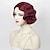 cheap Costume Wigs-Wave Wig Women Black 1920s Vintage Flapper Wig Lady Rockabilly Short Curly Wig Halloween Party Cosplay Costume Synthetic Hair