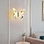 Недорогие Настенные светильники-Настенные бра в форме бабочки середины века, 8 Вт, светодиодный прикроватный светильник с акриловым абажуром, затемняющее освещение туалетного столика, металлические настенные лампы для спальни,