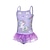 cheap Swimwear-Kids Girls&#039; Swimsuit Outdoor Graphic Active Bathing Suits 7-13 Years Spring Pink Blue Purple