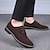 cheap Men&#039;s Oxfords-Men&#039;s Oxfords Retro Formal Shoes Suede Shoes Walking Casual Daily Faux Leather Comfortable Booties / Ankle Boots Loafer Black Blue Brown Spring Fall