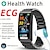 Недорогие Смарт-часы-2023 ЭКГ смарт-часы мужчины неинвазивный уровень глюкозы в крови пульсометр монитор артериального давления спортивные шаги умные часы женские android