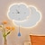 זול מנורת קיר ציור דקורטיבי-פמוט קיר שעון קיר עיצוב ענן 3 צבעים רקע סלון קיר פנס קיר לחדר שינה חדר ילדים 110-240v