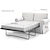 זול IKEA כיסויים-כיסוי ספה 2 מושבים של ektorp או כיסוי ספת מיטה 2 מושבים ektorp עם כיסויי כריות וכיסויי משענת גב, מגן ריהוט רחיץ לספת ektorp