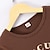 preiswerte T-Shirts &amp; Blusen-kinderkleidung Mädchen T-Shirt Buchstabe Outdoor Langarm Rundhalsausschnitt Täglich 7-13 Jahre Herbst Braun