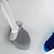 Χαμηλού Κόστους Gadgets Μπάνιου-Βούρτσα τουαλέτας σιλικόνης σετ αφαιρούμενης λαβής σετ αντιολισθητικής βούρτσας καθαρισμού κεφαλής βούρτσας αξεσουάρ wc