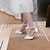 abordables Zapatos de boda-Mujer Zapatos de boda Escarpines Regalos de San Valentín Tacones con tira al tobillo Fiesta Tacones De Boda Zapatos de novia Zapatos de dama de honor Pajarita Tacón de gatito Dedo Puntiagudo Elegante