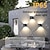 cheap Outdoor Wall Lights-LED Outdoor Wall Light Adjustable Beam Angle 10W Up and Down Light LED Outdoor Waterproof Wall Light Gray Black Wall Light LED IP65 Waterproof 1050lm AC85-265V