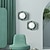 abordables Apliques de pared para interior-Aplique de pared, lámpara de pared de metal macaron contemporánea, pantalla de globo de cristal redondo, accesorio de montaje en pared, 110-240v