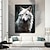 tanie Obrazy ze zwierzętami-abstrakcyjny zimowy obraz zwierząt wilk ręcznie malowany obraz olejny ręcznie robione zimowe płótno zdjęcia ścienne wystrój salonu abstrakcyjne nowoczesne płótno walcowane bez ramki