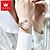 abordables Montres à Quartz-Olevs femmes montre à quartz minimaliste mode montre-bracelet décontractée calendrier lumineux étanche décoration alliage montre