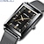 cheap Quartz Watches-CRRJU Watch Men New Square Quartz with Automatic Week Date Wrist Watches Luxury Stainless Steel Gold Relogio Masculino