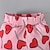 cheap Sets-2 Pieces Toddler Girls&#039; Heart Crewneck Pants Suit Set Long Sleeve Active School 3-7 Years Spring Pink Red