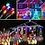 billiga LED-ljusslingor-1 st solar utomhusljus stränglampa, utomhusatmosfärsbelysning, dekorativ sträng, trädgårdsljus, semesterbelysning, nattlampa, 8-lägen, för jul, halloween, alla hjärtans dag, balkongdekorationer