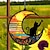 abordables Detalles para la pared-1 Uds terraza al aire libre colgante Luna gato cadena acrílica colgante vacaciones ventana porche decoración colgante