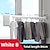 cheap Robe Hooks-Robe Hook Bathroom Shelf Airer Adjustable Length Foldable Multifunction Contemporary Modern Aluminum 1PC - Bathroom Wall Mounted