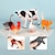 abordables Anti-Stress-Ensemble de jouets de simulation d&#039;animaux pour enfants, éléphant, gorille, tigre, lion, hippopotame, panda, ferme, petits animaux
