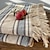 billige Tepper og pledd-linteppe med frynser til sofa/seng/sofa/gave, naturlig vasket lin ensfarget myk pustende koselig gårdshus boho hjemmeinnredning