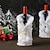 cheap Christmas Kitchen-Christmas Decoration Wine Bottle Set (bottle Not Included), Restaurant Decoration, Champagne Red Wine Bag, Red Wine Set Champagne Snowflake Wine Bottle Packaging Bag Scene Decoration