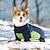 billiga Rockar-Hund Katt Kappor Jakke Mode Ledigt Vinter Varm Andningsfunktion Mjuk Tvättbar Bekväm Jul Halloween Utomhus Ledigt / vardag Hundkläder for golden retriever Corgi Tax Pommeran valpen eller det lilla