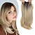 ieftine Breton-Topper de păr de 18 inch Topperuri de păr în straturi lungi pentru femei Topperuri de păr sintetice pentru femei cu păr subțire maro auriu închis cu reflexe wiglets din fibre toppers pentru femei